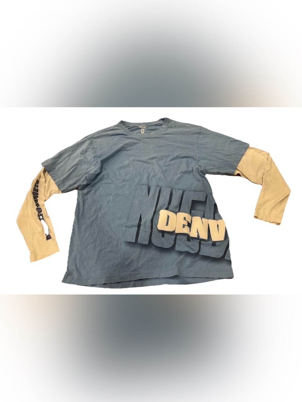 UNK NBA Denver Nuggets Long Sleeve T Shirt XL Layered Look Vintage Y2K Mens